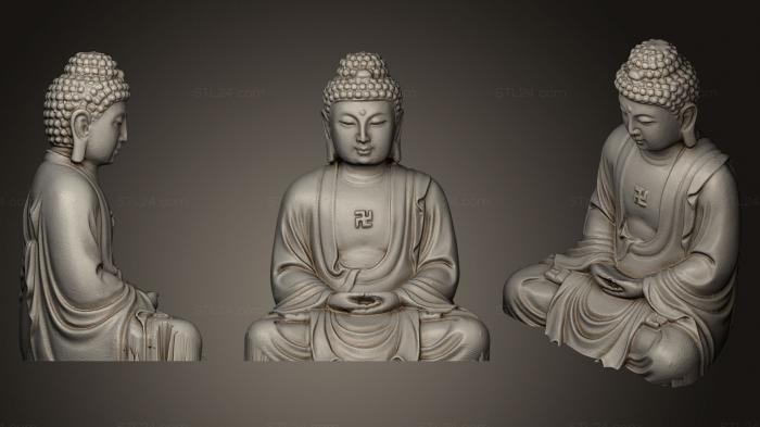 Buddha figurines (Buddha 5, STKBD_0042) 3D models for cnc